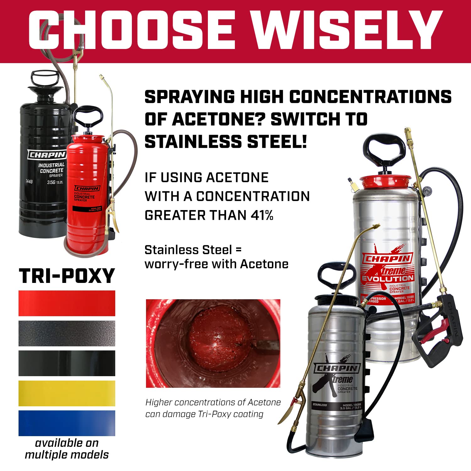 Chapin International 1749 3-Gallon Industrial Stainless Steel Sprayer for Fertilizer, Herbicides and Pesticides (1 Sprayer/Package) - Image 5
