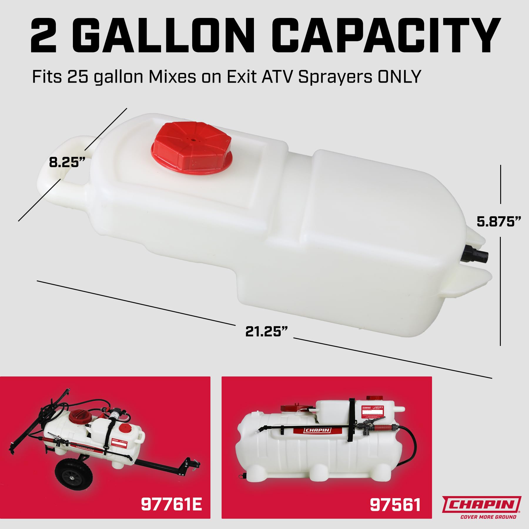 Chapin International 6-8061 2 Gallon Replacement Tank, Translucent - Image 3